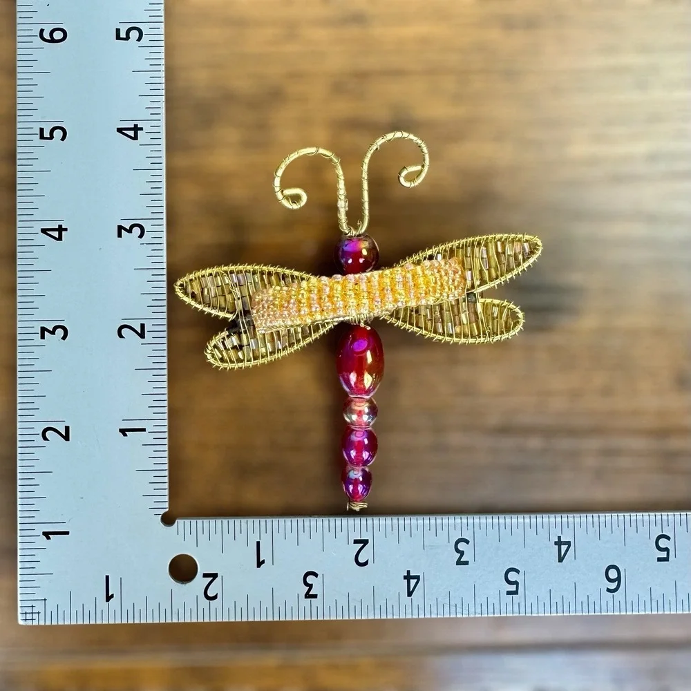 Dragon Fly Jeweled‎ Napkin Rings Set of 2 Kitchen Pier 1 Imports Holiday